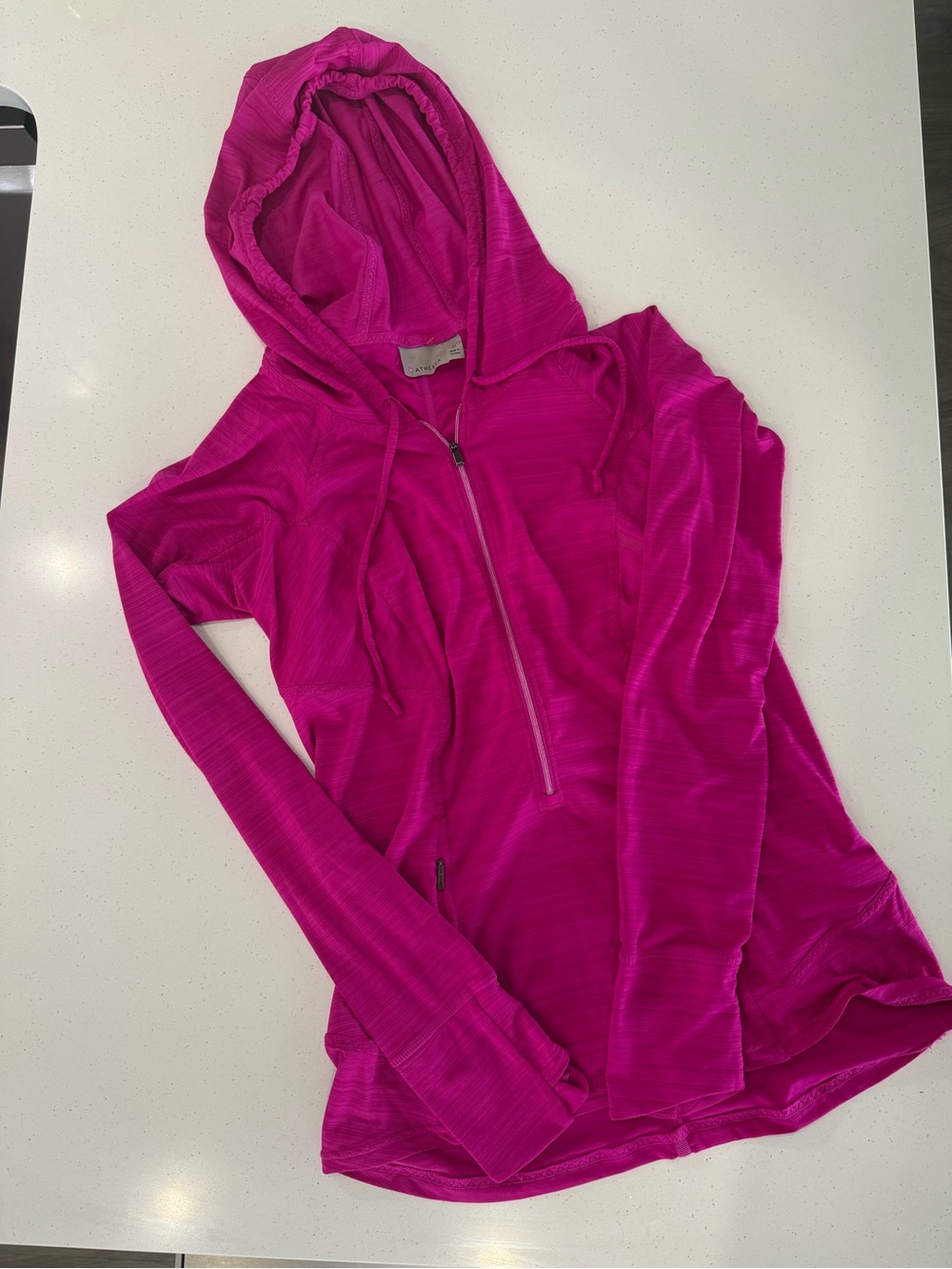 Athleta Fuschia Zip-Up Hoodie